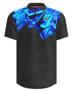 BIDI BADU Spike Polo Tennisshirt Herren dunkelgrau/blau