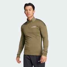 Rückansicht von adidas Terrex Xperior Longsleeve Sweatshirt Herren Olive Strata