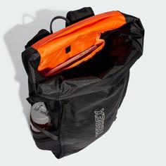 Rückansicht von adidas Terrex Aeroready Multi-Sport Rucksack Wanderrucksack Black / White