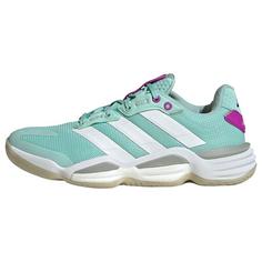 adidas Stabil 16 Indoor Schuh Sneaker Damen Semi Flash Aqua / Cloud White / Purple Burst