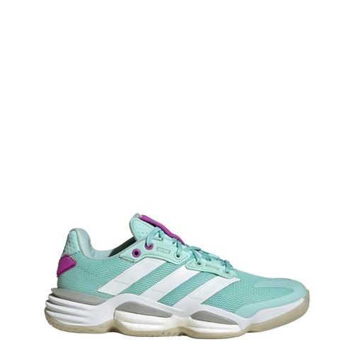 Rückansicht von adidas Stabil 16 Indoor Schuh Sneaker Damen Semi Flash Aqua / Cloud White / Purple Burst