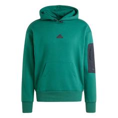 adidas City Escape Fleece Hoodie Hoodie Herren Collegiate Green