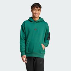 Rückansicht von adidas City Escape Fleece Hoodie Hoodie Herren Collegiate Green