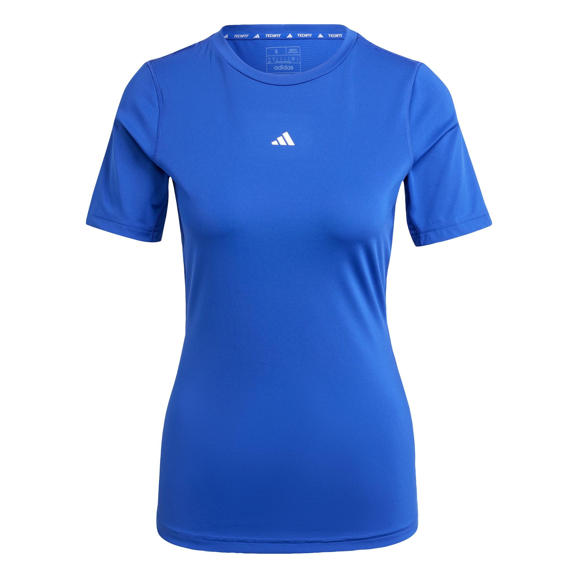 Adidas TECHFIT Training T Shirt T Shirt Damen Semi Lucid Blue im Online Shop von SportScheck kaufen