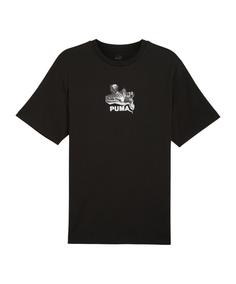 PUMA Graphics Football Kick T-Shirt T-Shirt Herren schwarz