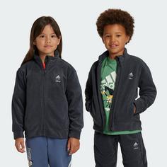 Rückansicht von adidas adidas Disney Micky Maus Trainingsjacke Trainingsjacke Kinder Carbon / Off White