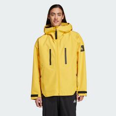 Rückansicht von adidas Myshelter RAIN.RDY Regenjacke Jacke Herren Active Gold