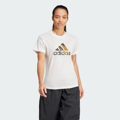 Rückansicht von adidas Real Madrid T-Shirt Fanshirt Damen White