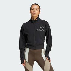 Rückansicht von adidas Full-Zip Trainingsjacke Trainingsanzug Damen Glory Grey