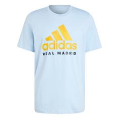 adidas Real Madrid Seasonal Graphic T-Shirt Fanshirt Herren Glow Blue