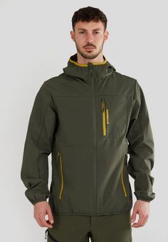 Rückansicht von FUNDANGO Alloy Softshelljacke Herren oliv