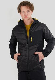 Rückansicht von FUNDANGO Gaara Softshelljacke Herren Washed Black