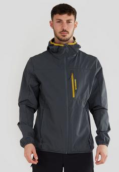 Rückansicht von FUNDANGO Alloy Softshelljacke Herren steel