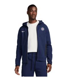 Nike Paris St. Germain Tech Fleece Hoody Sweatshirt blau