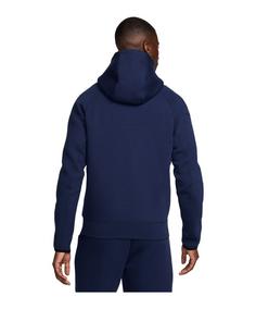 Rückansicht von Nike Paris St. Germain Tech Fleece Hoody Sweatshirt blau