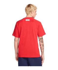 Rückansicht von Nike Paris St. Germain Travel T-Shirt T-Shirt rot