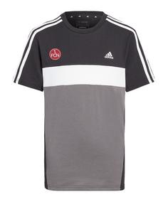 adidas 1.FC Nürnberg Lifestyle T-Shirt Kids Fanshirt Kinder schwarz