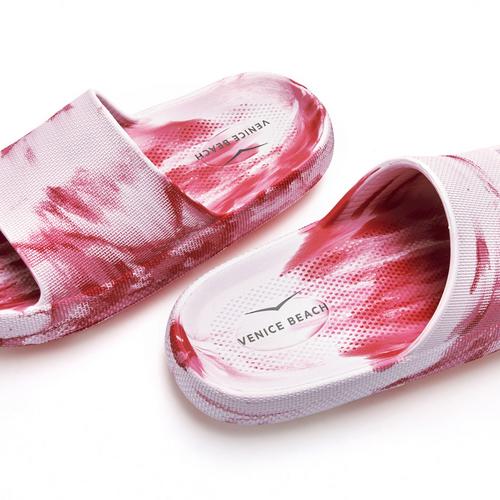 Rückansicht von VENICE BEACH Badepantolette Sandalen Damen pink batik