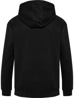 Rückansicht von hummel hmlMOVER COTTON HOODIE Hoodie Herren BLACK