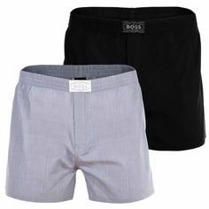 Boss Web-Boxershorts Boxershorts Herren Schwarz/Grau