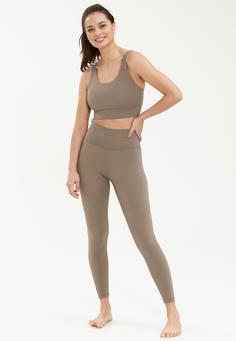 Rückansicht von Athlecia Gaby Tights Damen 3139 Driftwood