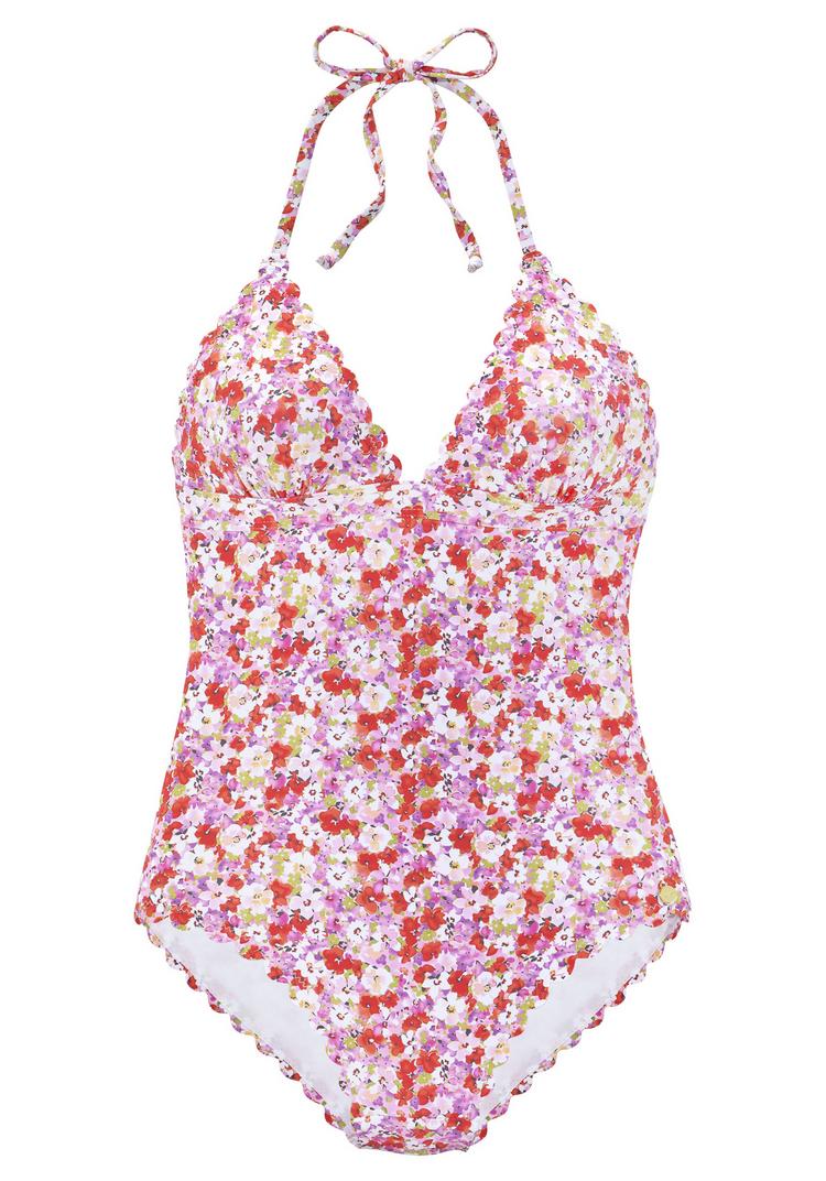 Lascana Lascana Badeanzug Badeanzug Damen - rot-flieder - 0 | SportScheck