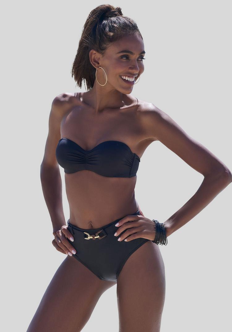Lascana Lascana Highwaist-Bikini-Hose Bikini Hose Damen - schwarz - 0 | SportScheck