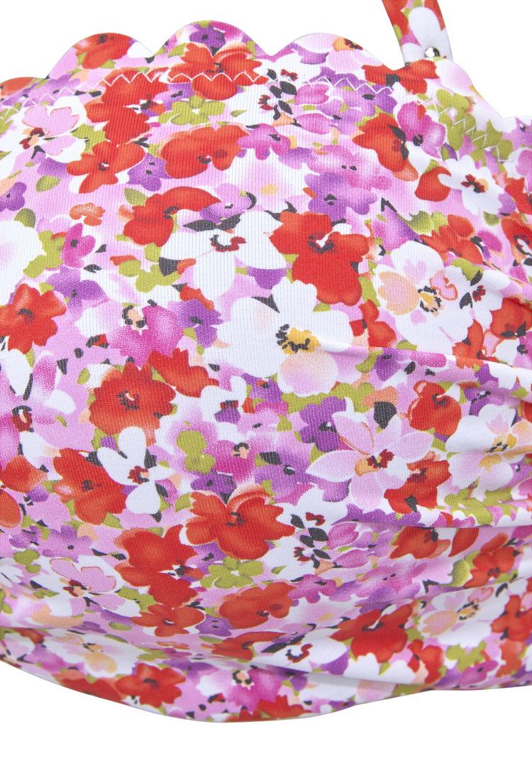 Lascana Lascana B&uuml;gel-Bandeau-Bikini-Top Bikini Oberteil Damen - rot-flieder - 0 | SportScheck