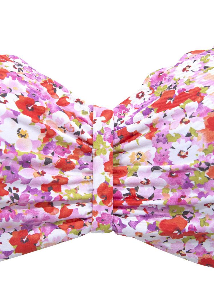 Lascana Lascana B&uuml;gel-Bandeau-Bikini-Top Bikini Oberteil Damen - rot-flieder - 1 | SportScheck