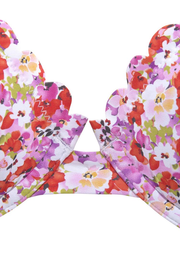 Lascana Lascana B&uuml;gel-Bikini-Top Bikini Oberteil Damen - rot-lila - 0 | SportScheck