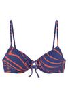 Buffalo B&uuml;gel-Bikini-Top Bikini Oberteil Damen - blau-orange