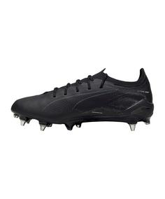 Rückansicht von PUMA ULTRA 5 Ultimate MxSG Eclipse Fußballschuhe schwarzsilber