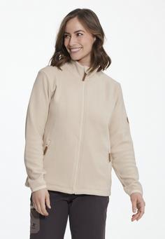 Rückansicht von Gipfelglück Ines Fleecejacke Damen Oatmeal