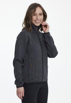 Rückansicht von Gipfelglück Ilona Fleecejacke Damen Dark Grey