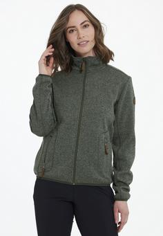 Rückansicht von Gipfelglück Ilona Fleecejacke Damen Agave Green