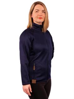 Rückansicht von Gipfelglück Tamara Softshelljacke Damen Navy