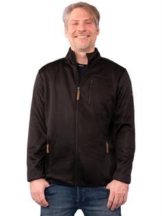 Rückansicht von Gipfelglück Willi Softshelljacke Herren Black