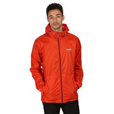 Rückansicht von Regatta Pack-It III Regenjacke Herren Burnt Salmon