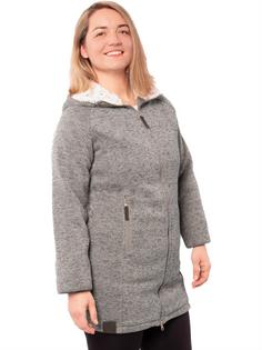 Rückansicht von Gipfelglück Alix Fleecejacke Damen Grey Melange