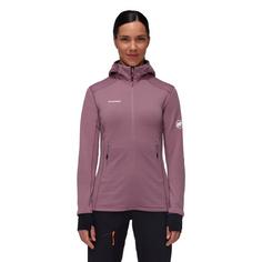 Rückansicht von Mammut Taiss Light Hooded Fleecejacke Damen flux-black