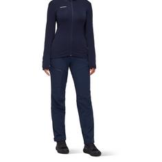 Rückansicht von Mammut Zinal Guide Hybrid Softshellhose Damen marine