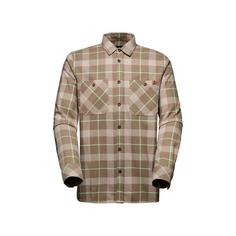 Mammut Alvra Shirt Funktionshemd Herren dark sand-neo lime