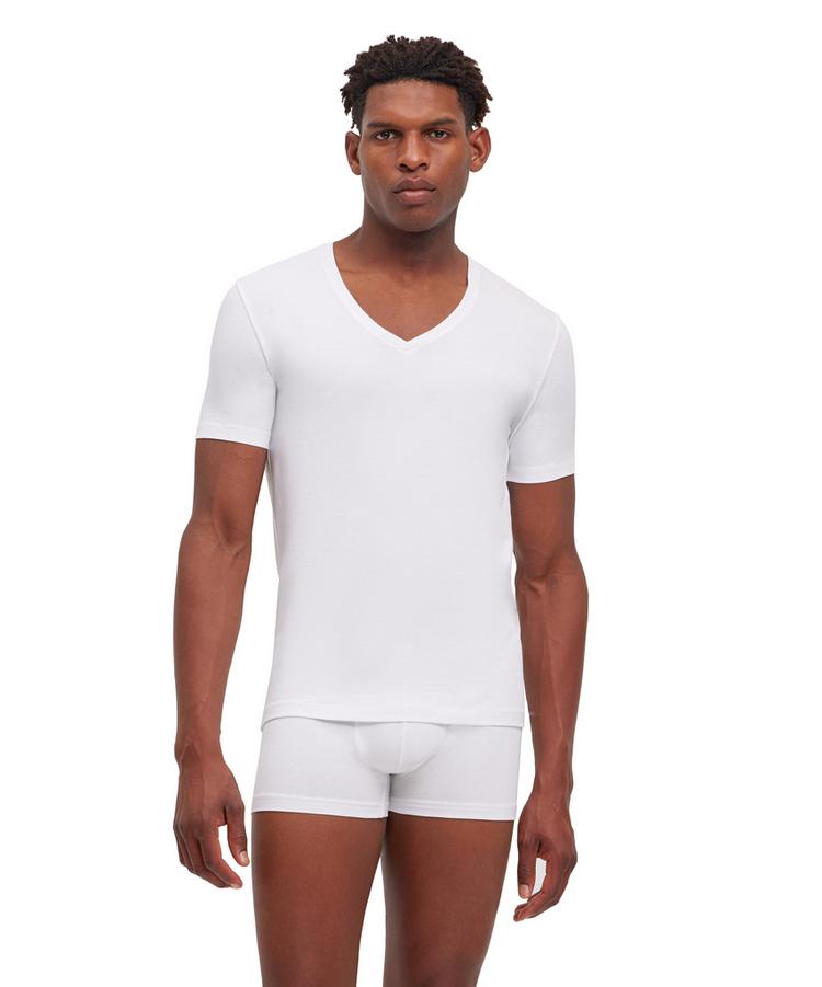 Falke Falke UW Deep V-Neck T-Shirt CO/EL m Unterhemd Herren - white (2000) - 0 | SportScheck
