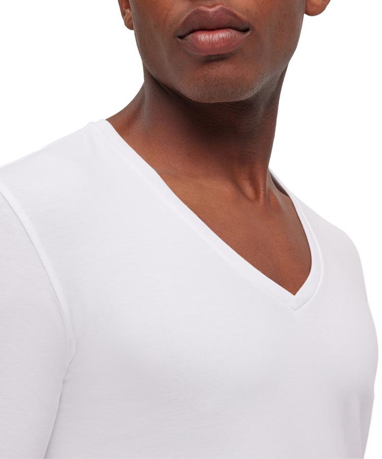 Falke Falke UW Deep V-Neck T-Shirt CO/EL m Unterhemd Herren - white (2000) - 3 | SportScheck