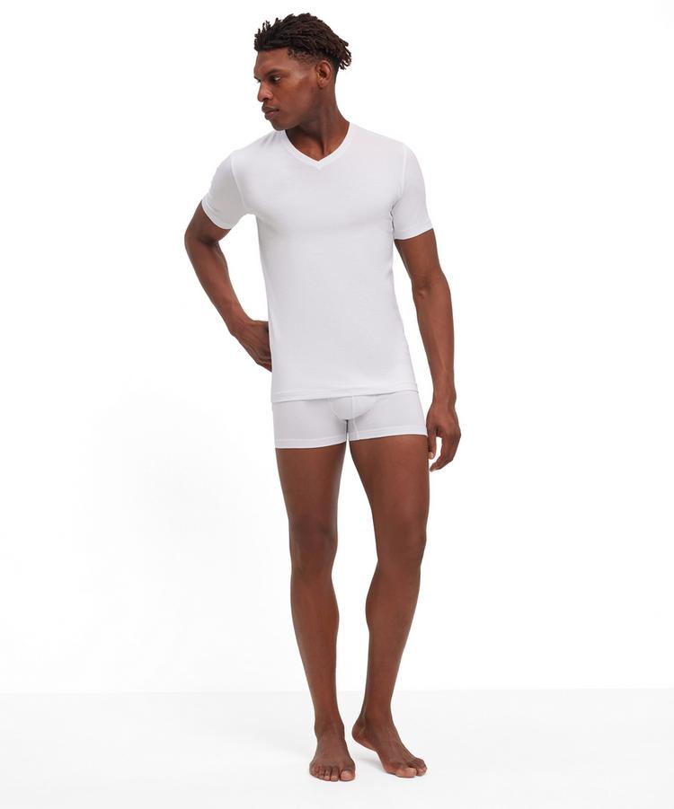 Falke Falke UW Regular V-Neck T-Shirt CO/EL m Unterhemd Herren - white (2000) - 1 | SportScheck