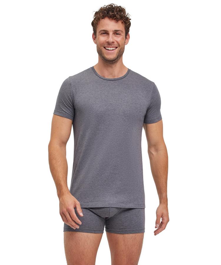 Falke Falke UW Crew Neck T-Shirt CO/EL m Unterhemd Herren - dark grey -heather (3278) - 0 | SportScheck