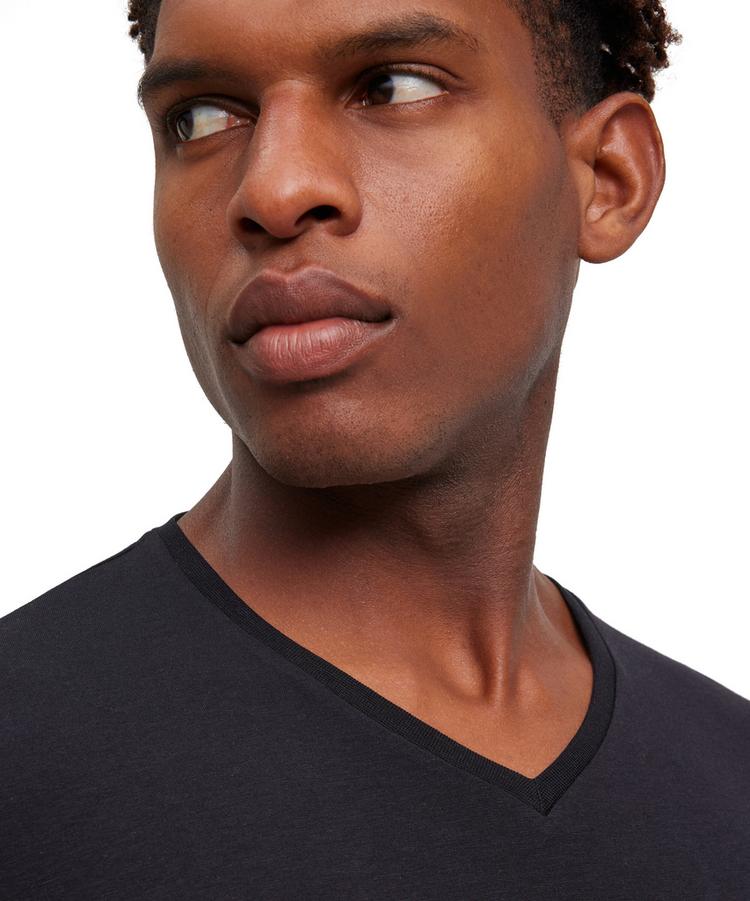 Falke Falke UW Regular V-Neck T-Shirt Outlast m Unterhemd Herren - black (3000) - 3 | SportScheck