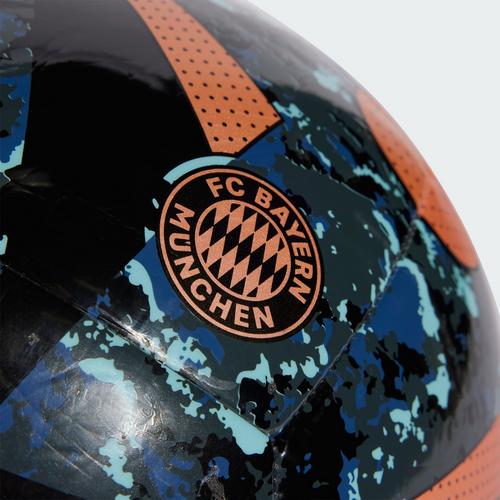 Rückansicht von adidas FC Bayern München Away Club Ball Fußball Black / Light Aqua / Grey