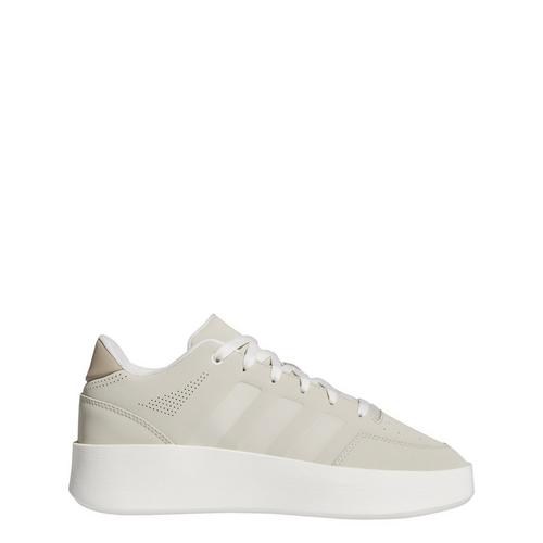 Rückansicht von adidas Mullaly Low Schuh Sneaker Putty Grey / Blanch Cargo / Cloud White