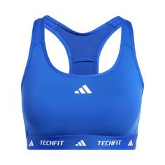 adidas TECHFIT Medium-Support Sport-BH Sport-BH Damen Semi Lucid Blue